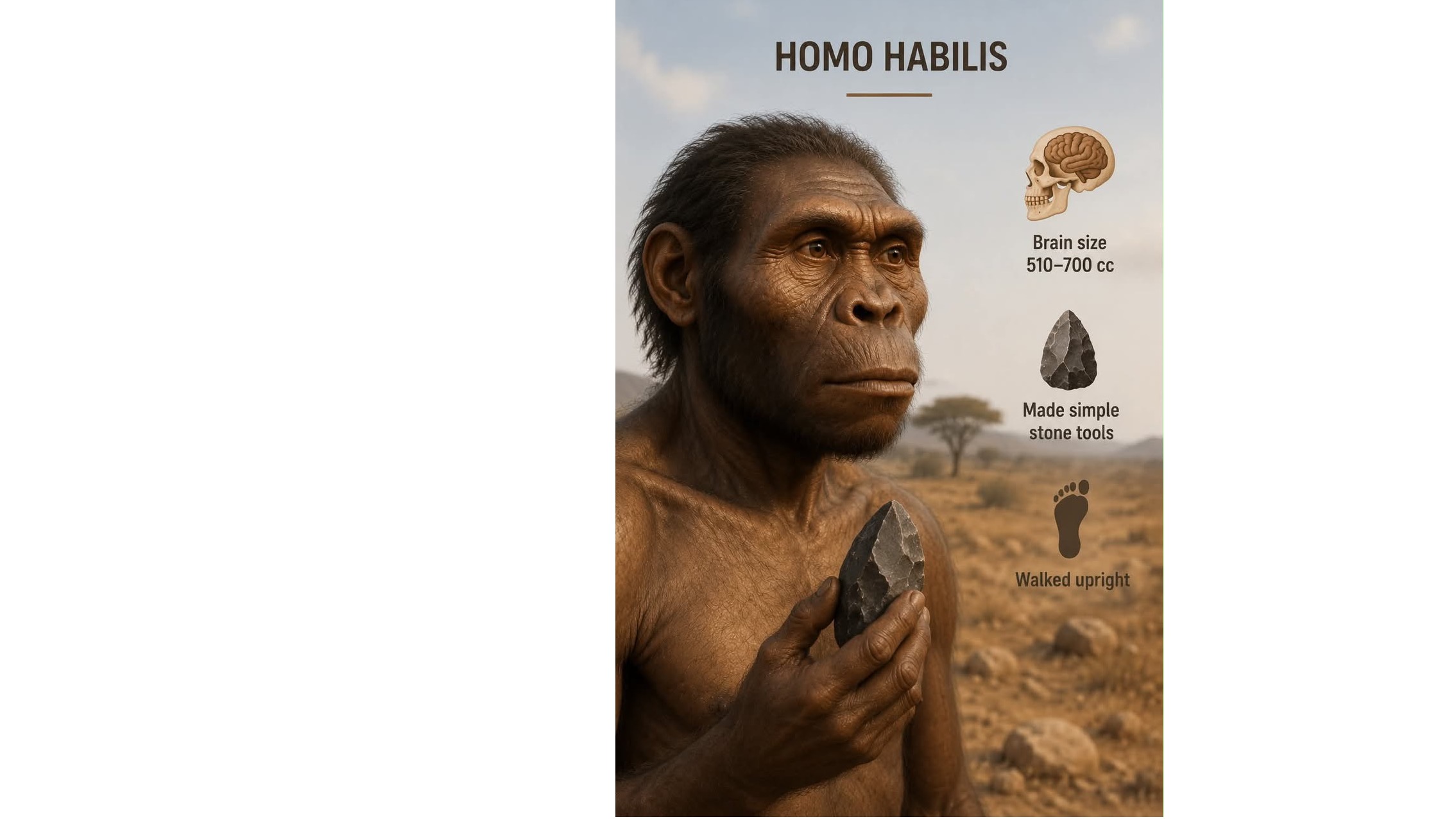 Kutana na Homo habilis: Babu wa Kwanza wa Ubunifu wa Binadamu Aliyeishi Tanzania